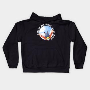 Skydiving, skydiver parachute, parachuting Kids Hoodie